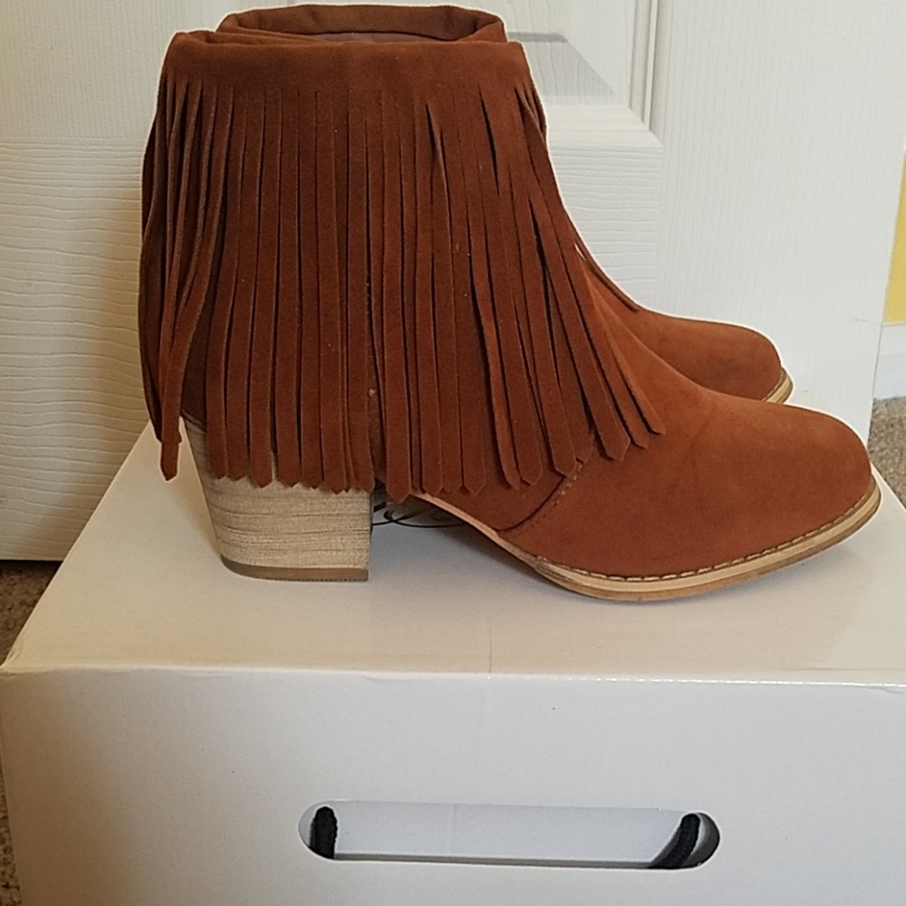 Fringe Ankle Booties